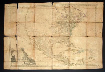 Appraisal: piece Engraved Map with Outline Color Brion de la Tour