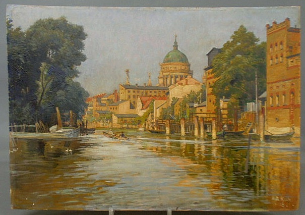 Appraisal: Koch Max Friedrich German - unframed oil on artist board