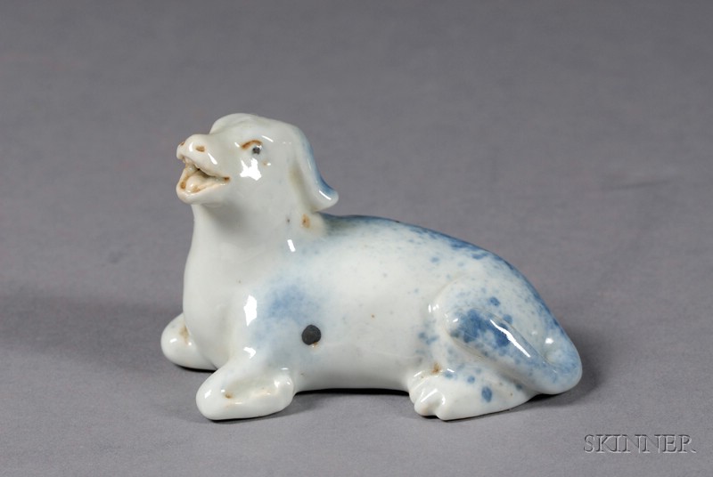 Appraisal: Porcelain Paperweight China Transitional period second half th century animal-form