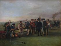 Appraisal: Edward MacGregor American active - Historical Painting Oil on canvas