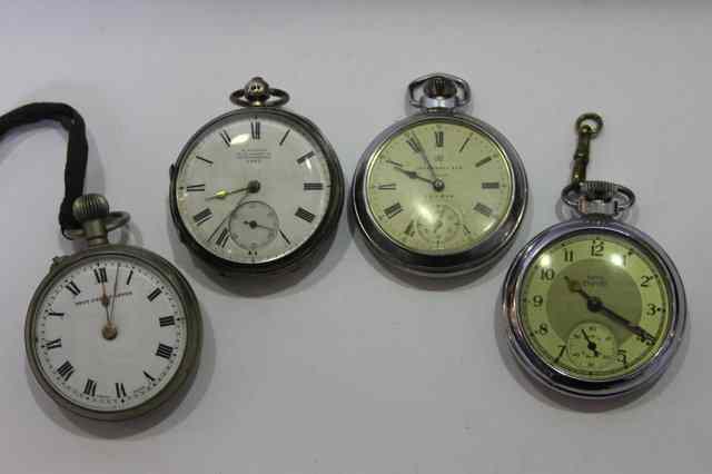 Appraisal: A SILVER POCKET WATCH with engine turned decoration by Samuel