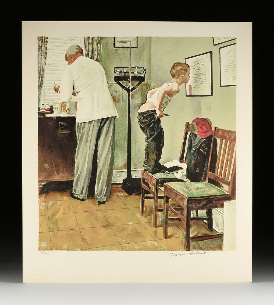 Appraisal: NORMAN ROCKWELL American - A SATURDAY EVENING POST COVER PRINT