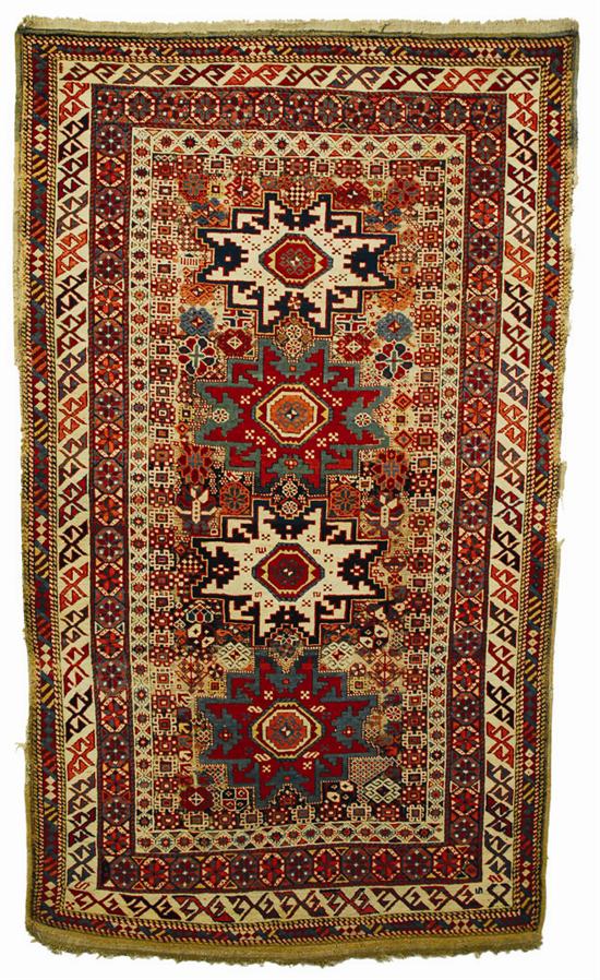 Appraisal: LESGHI RUG Caucasus mid th century feet inches x feet