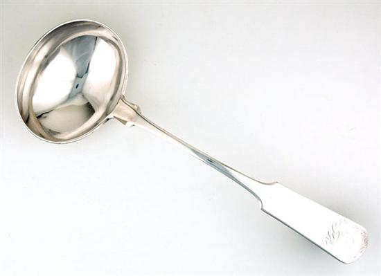 Appraisal: Rutledge Family Southern coin silver ladle Nathaniel Hayden Charleston South