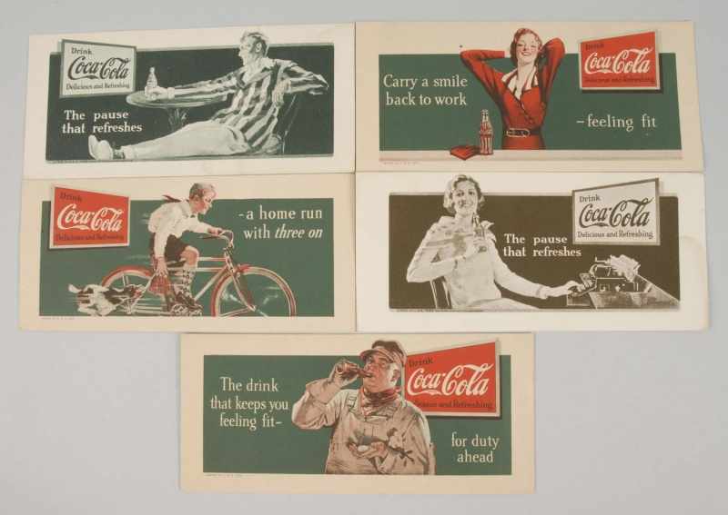 Appraisal: Lot of Coca-Cola Ink Blotters Description s Great overall condition