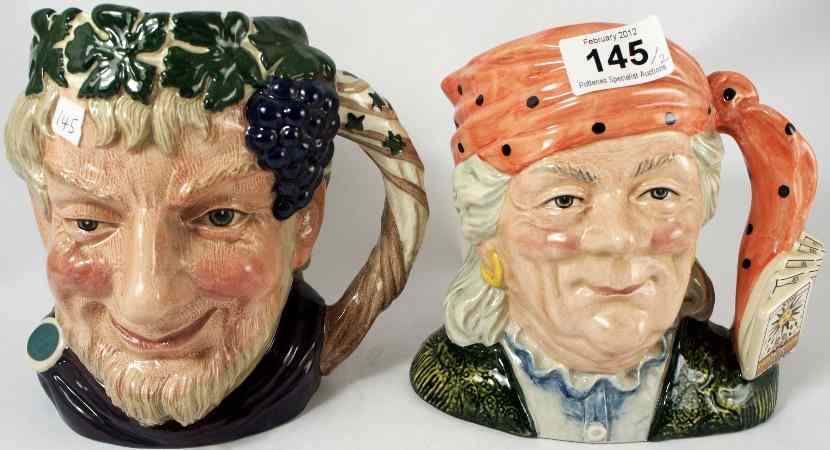 Appraisal: Royal Doulton Large Character Jug The Fortune Teller D Character