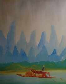 Appraisal: Sidney Nolan - China Series screenprint signed 'nolan' lower right