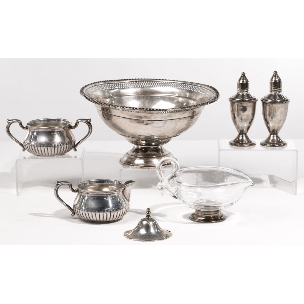 Appraisal: STERLING SILVER TABLEWARE ASSORTMENT items including a set of S