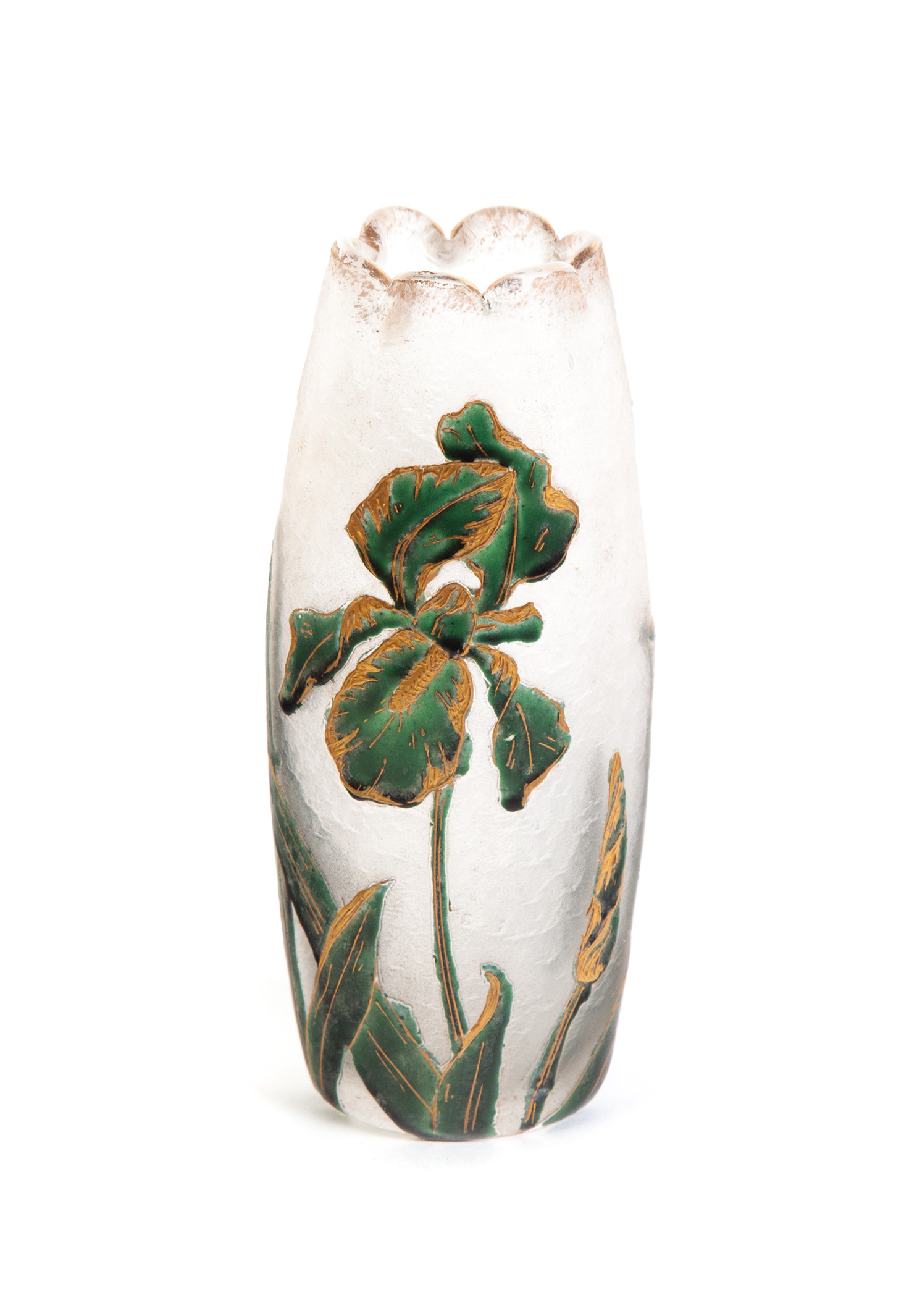 Appraisal: SIGNED EMILE GALLE CAMEO VASE France st quarter- th century