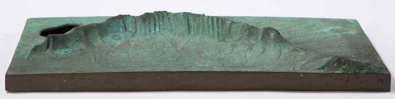 Appraisal: Carl Billingsley NC Bronze IVrectangular cast bronze of abstract Cudahy