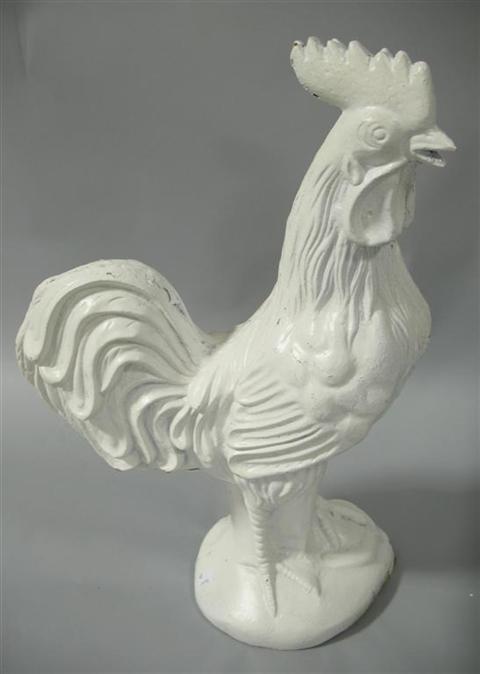 Appraisal: LARGE CAST IRON ROOSTER h w d in