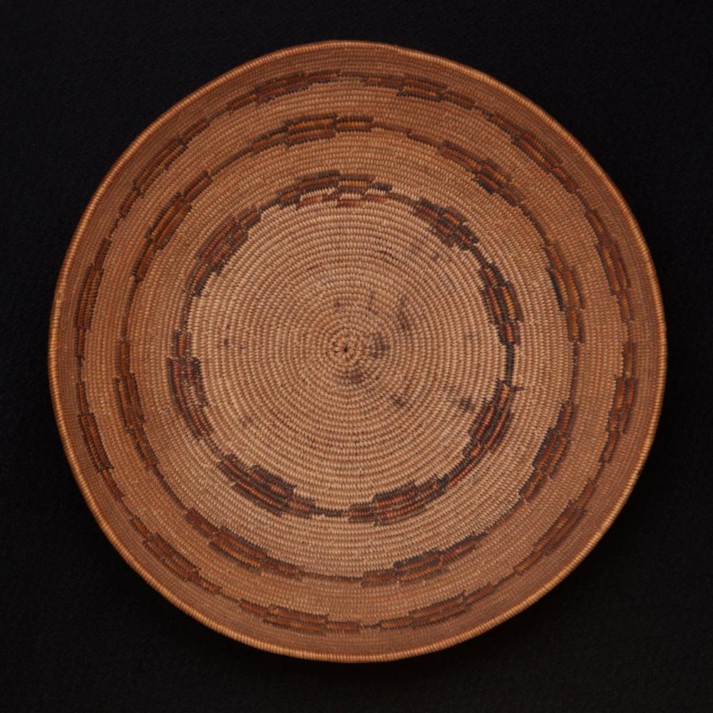 Appraisal: A California Mission basket First-quarter th Century Coiled tray with