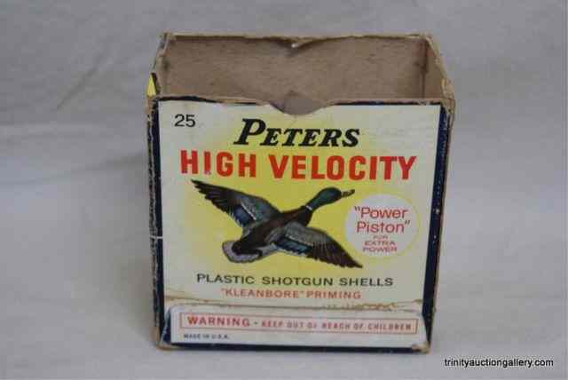 Appraisal: Peters High Velocity ga Shotgun Shells Box of - ''