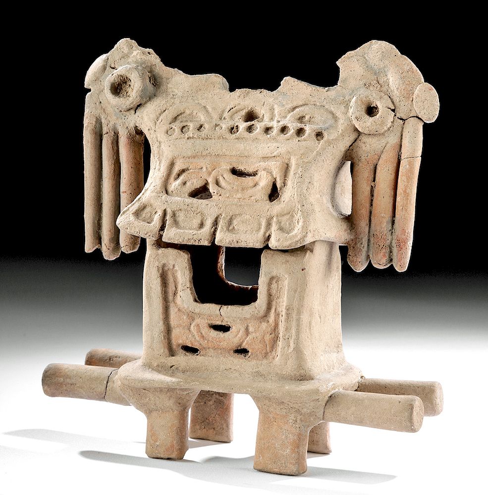 Appraisal: -Part Veracruz Pottery Altar Model ex-Merrin Pre-Columbian Mexico Veracruz culture