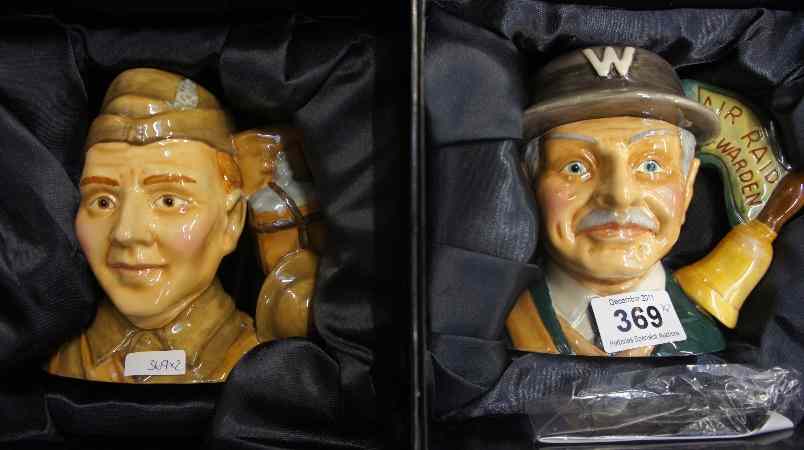 Appraisal: Royal Doulton Intermediate Character Jugs Home Guard D and Air