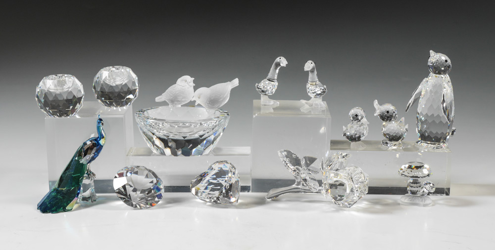 Appraisal: SWAROVSKI CRYSTAL ESTATE COLLECTION pieces to include THE ROSE with