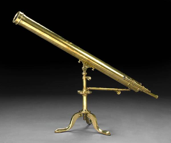 Appraisal: A Victorian lacquered brass four-inch refracting telescope Slater London second