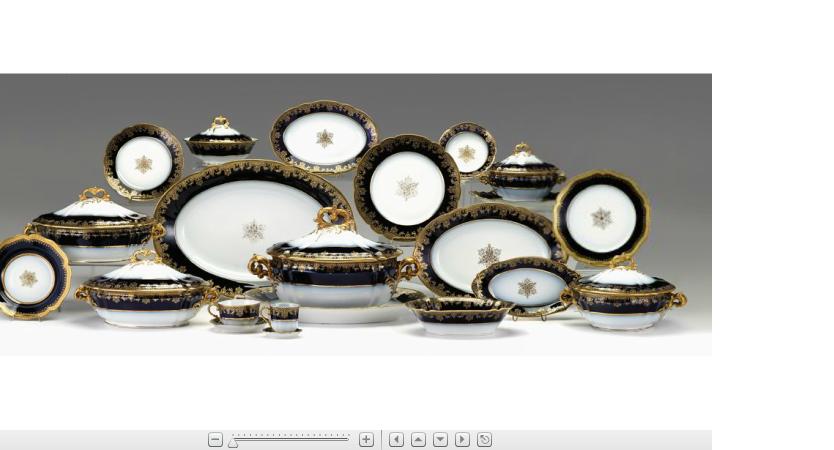 Appraisal: Impressive Limoges porcelain dinner service late th early th century