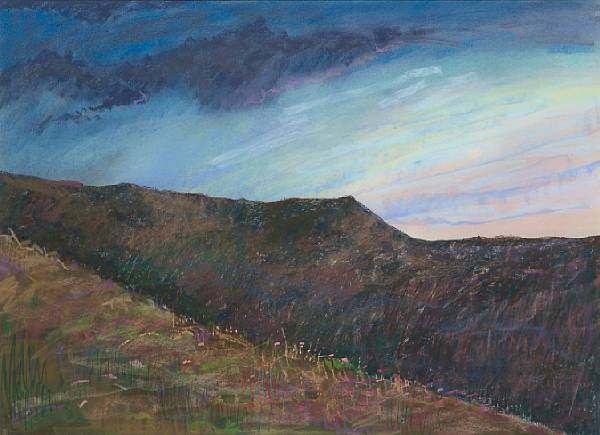 Appraisal: Dennis Leon American born Light Shaft Landscape pastel on paper