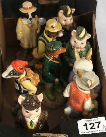 Appraisal: Beswick figures from the English country Folk comprising Hiker Badger