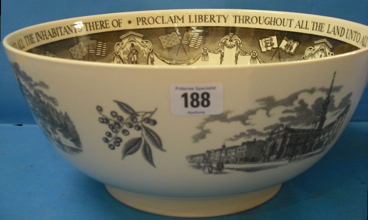 Appraisal: Wedgewood The Philadelphia Bowl American Liberty Design cm diameter cm