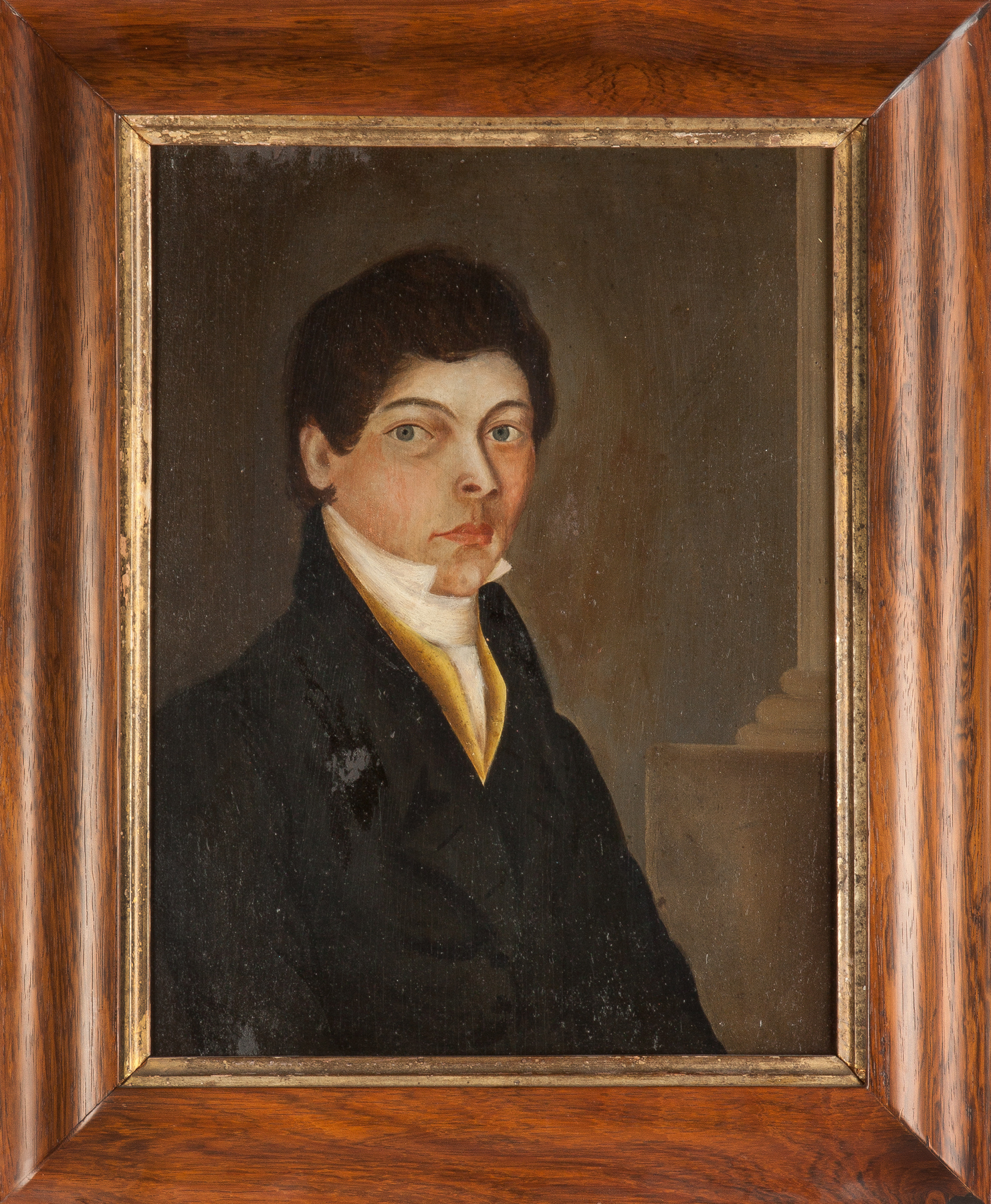 Appraisal: Portrait of Rufus Putnam th cent Oil on wood panel