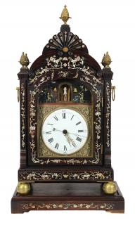 Appraisal: Chinese export automaton bracket clock Chinese export automaton bracket clock