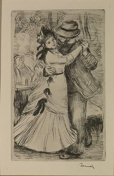 Appraisal: Pierre-Auguste Renoir French - La Danse la campagne eme planche