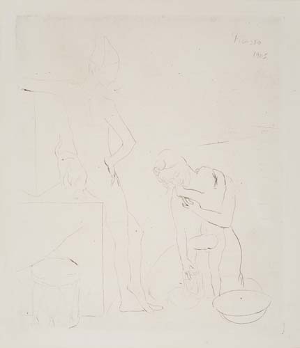 Appraisal: PABLO PICASSO Le Bain Drypoint x mm x inches full