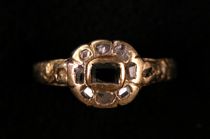 Appraisal: Rose Cut Diamond Ring Georgian C th Century Designed like