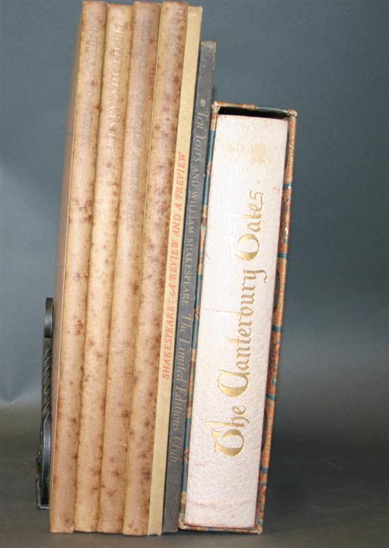 Appraisal: Miscellany Titles Vols Limited Editions Club to Geoffrey Chaucer The