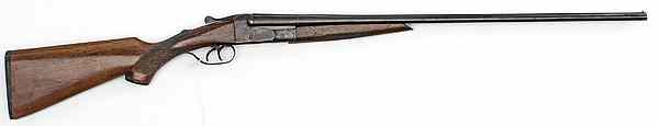 Appraisal: N R Davis and Sons Double-Barrel Shotgun gauge barrels S