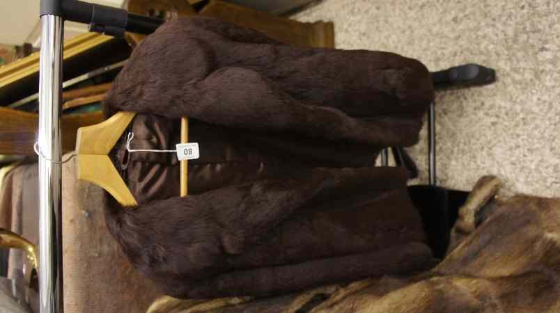 Appraisal: A Ladies Short Fur Coat in Dark Brown