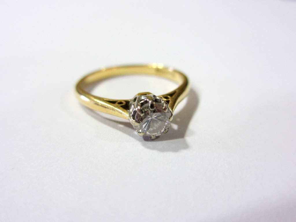 Appraisal: A diamond solitaire ring the brilliant of approximately ct claw