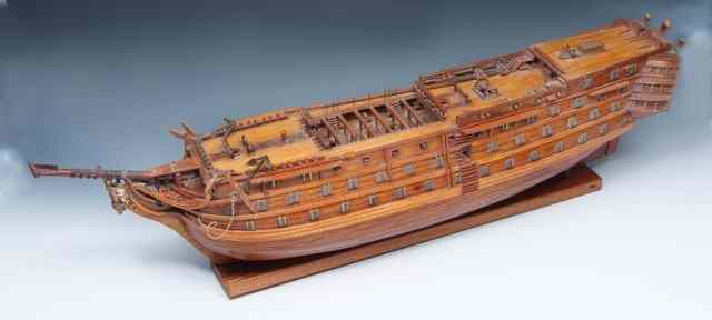 Appraisal: A FINE WOODEN MODEL of HMS Victory c the vessel