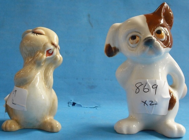 Appraisal: Beswick Pup with Bone and Rabbit