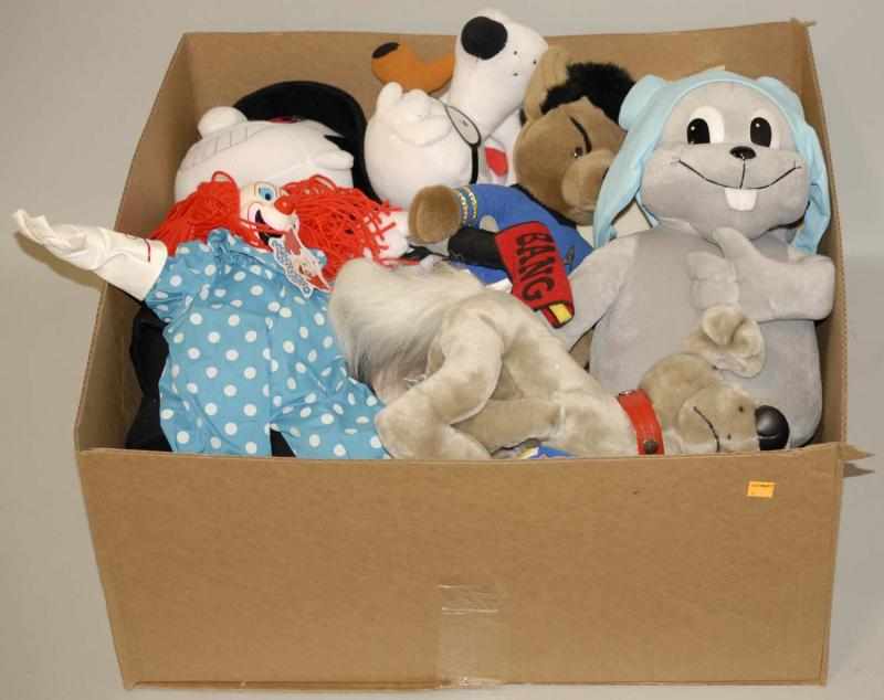 Appraisal: Lot of Assorted Plush Toys This lot includes Rocky Squirrel