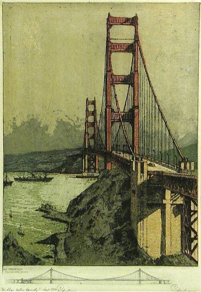 Appraisal: Josef Eidenberger San Francisco California Street San Francisco Golden Gate