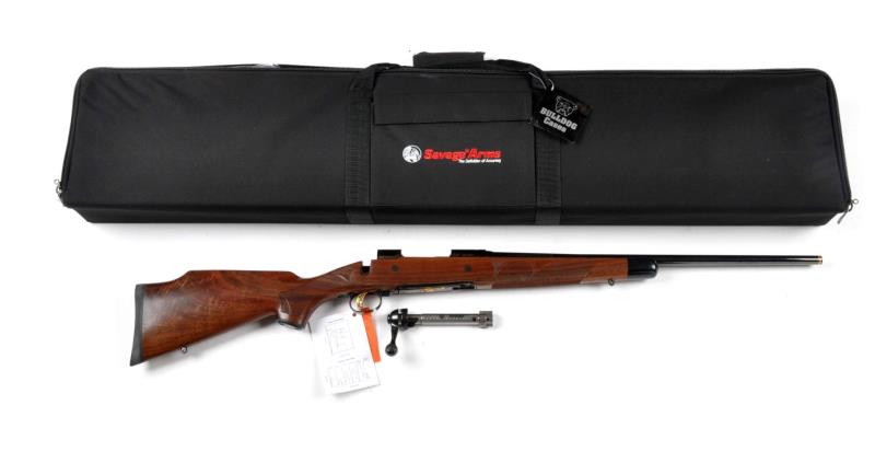 Appraisal: Cased Savage Model Bolt Action Rifle Serial GA This rifle