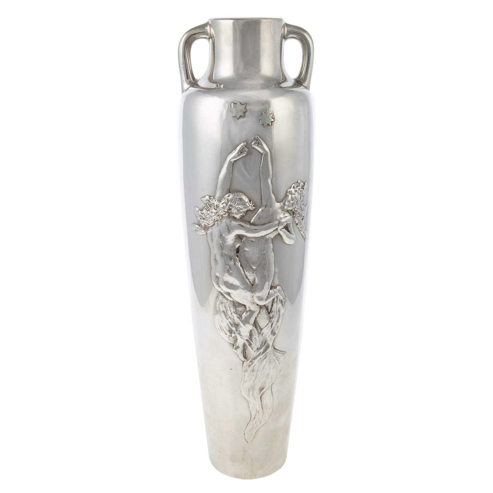 Appraisal: RUSSIAN ART NOUVEAU SILVER VASE By Pavel Larinen Yakov Nikolayevich