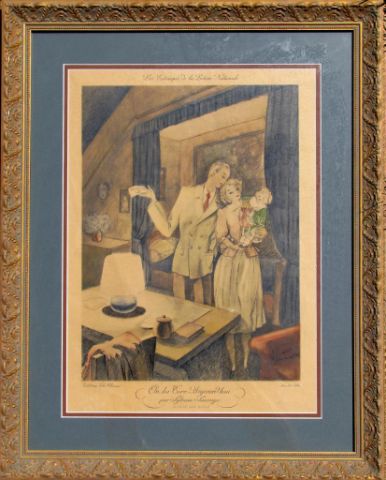 Appraisal: French Lithograph On La Eire Aujourd'hui par Sylvan Sauvage x