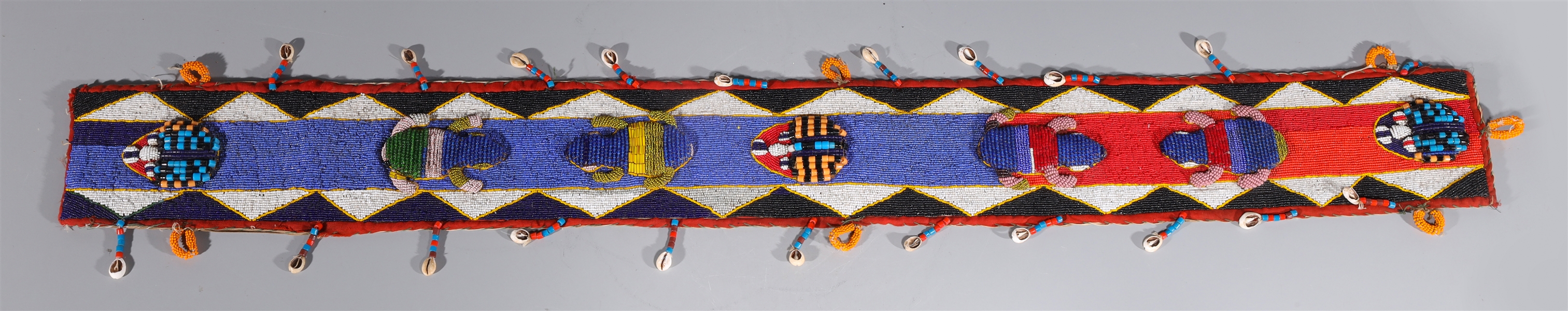 Appraisal: Ndebele Tribe Beaded Bridal Sash hundreds of beautiful multiple colored