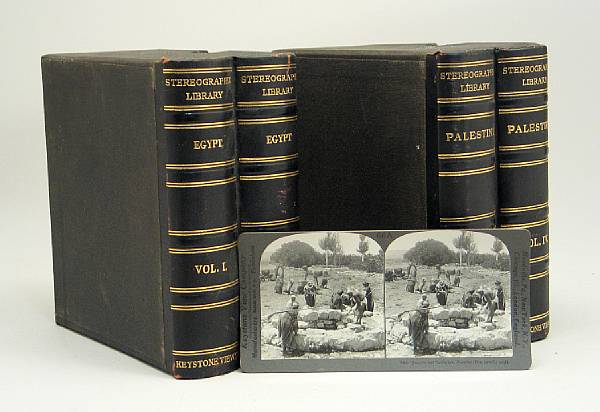 Appraisal: STEREOGRAPHIC LIBRARY Four sets of stereoviews including The World War