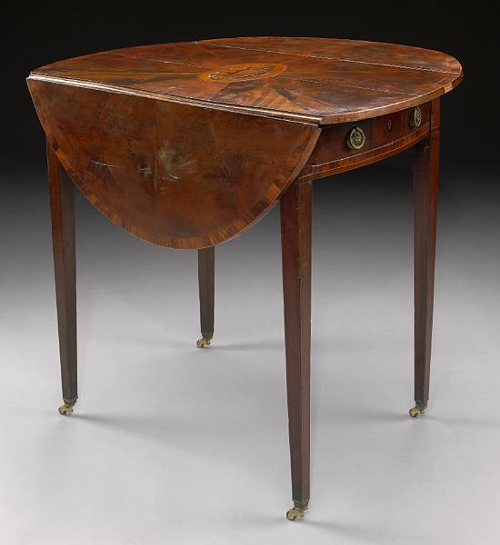 Appraisal: A George III inlaid mahogany pembroke table fourth quarter th