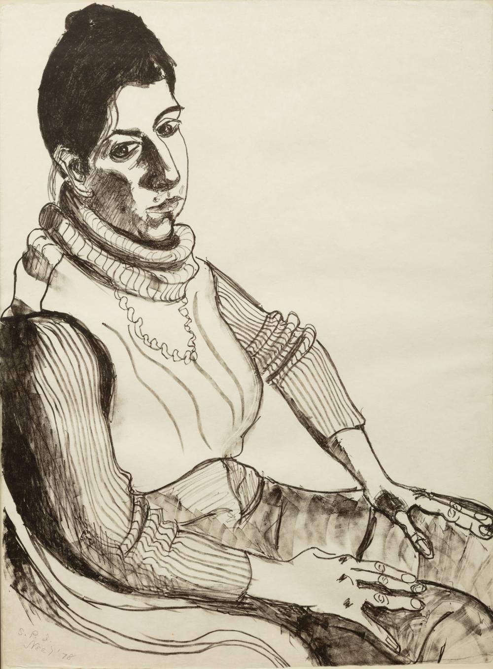 Appraisal: Alice Neel American - Portrait of Judith Solodkin lithograph pencil-signed