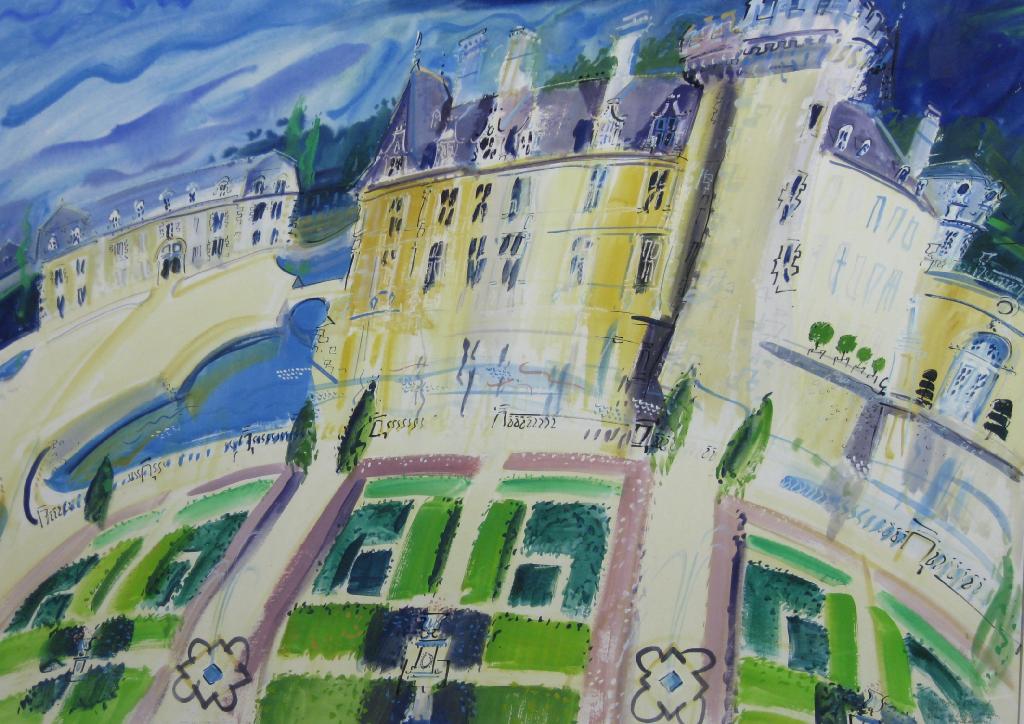 Appraisal: IAN WEATHERHEAD The Vegetable Garden at Chateau de Villandry signed