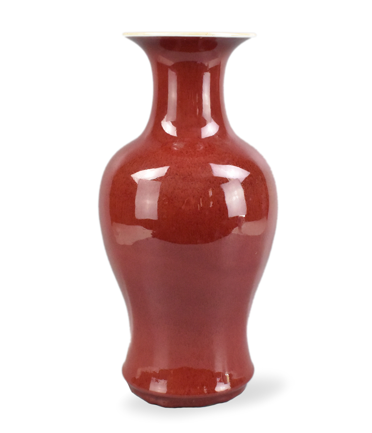 Appraisal: A Chinese red glazed vase dating from the th century