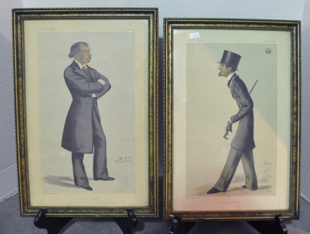 Appraisal: Pair Framed Vanity Fair PrintsOne by Spy The Patriotic League