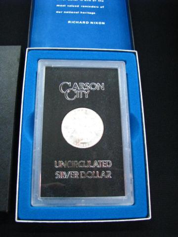 Appraisal: Two Carson City Uncirculated Silver Dollars released by US Government