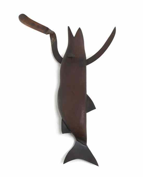 Appraisal: Robert McCauley American th century Snag painted wood steel aluminum